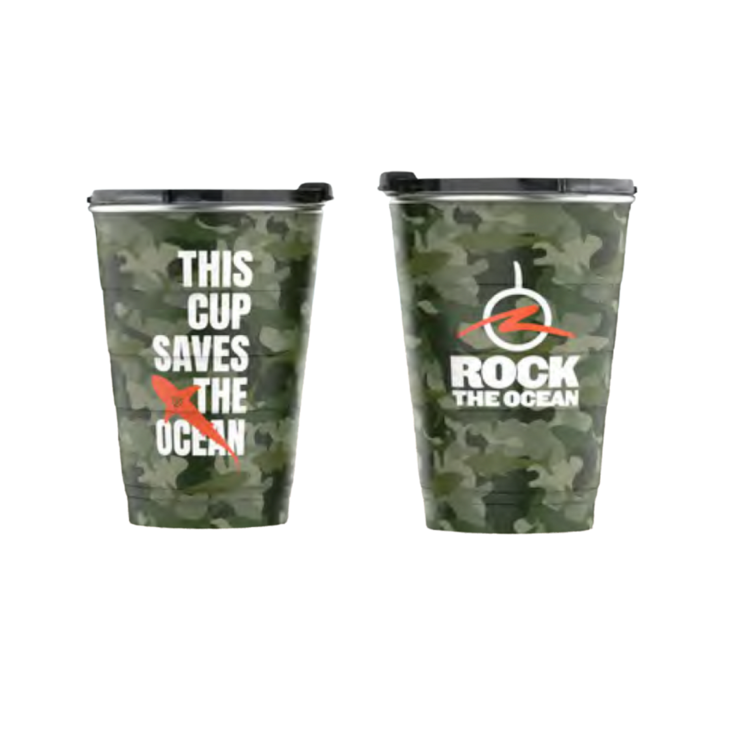 Pirani This Cup Saves the Ocean Camo Tumbler