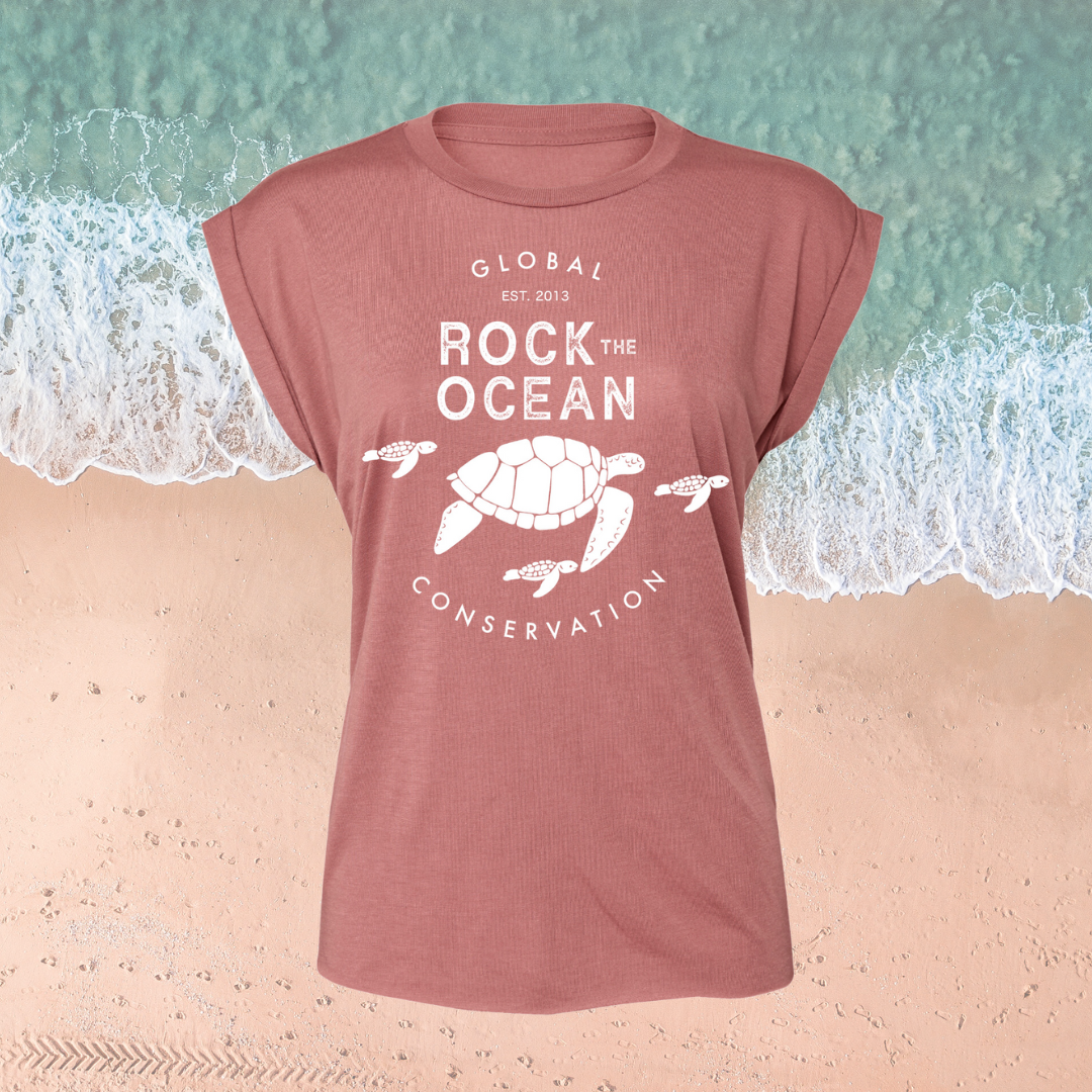 TURTLE FAM LADIES MAUVE T-SHIRT