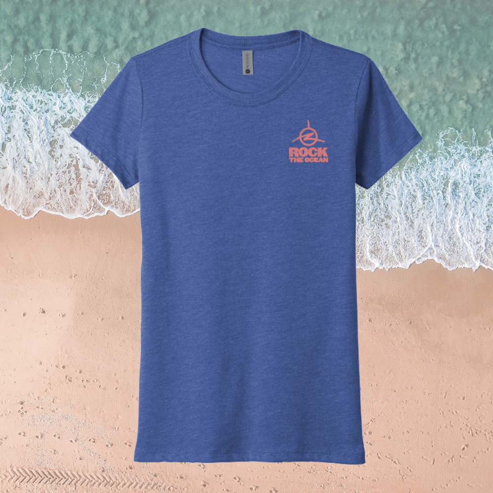 SUNSET MARQUESA LADIES VINTAGE ROYAL T-SHIRT
