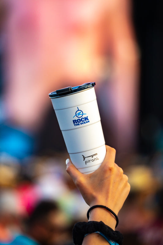 THIS CUP WHITE PIRANI TUMBLER 26 OZ