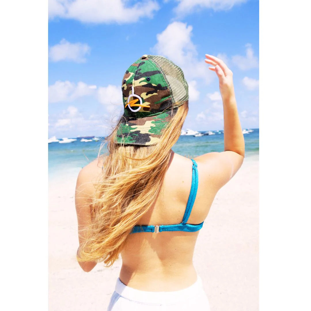 ICON DISTRESSED CAMO HAT