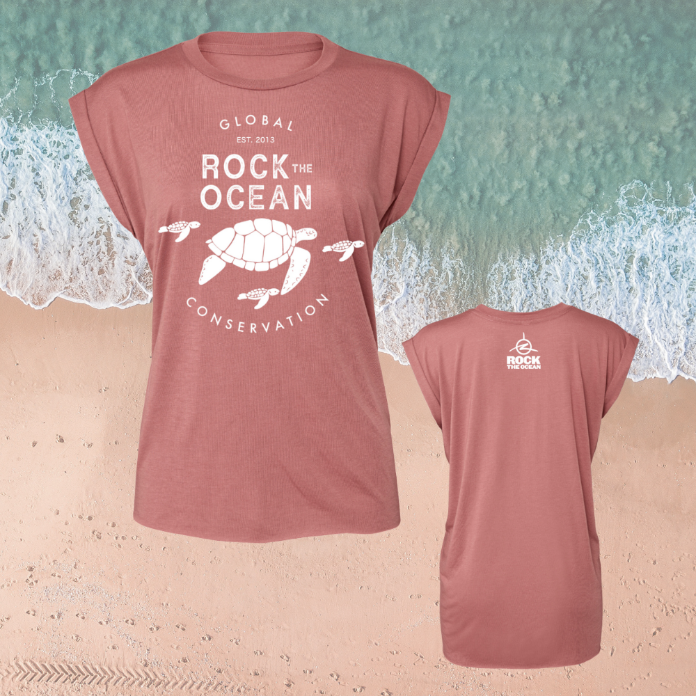 TURTLE FAM LADIES MAUVE T-SHIRT