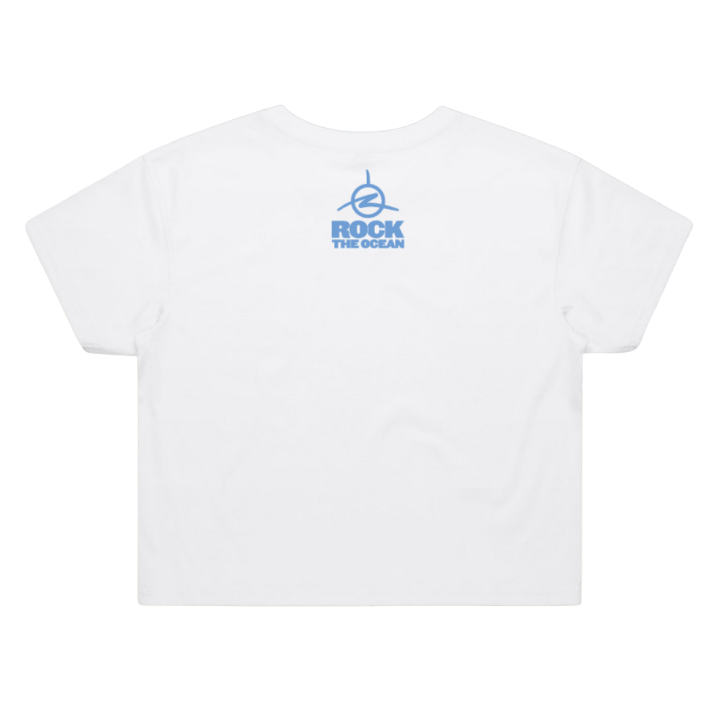 Rainbow Coral Ladies Cropped T-Shirt