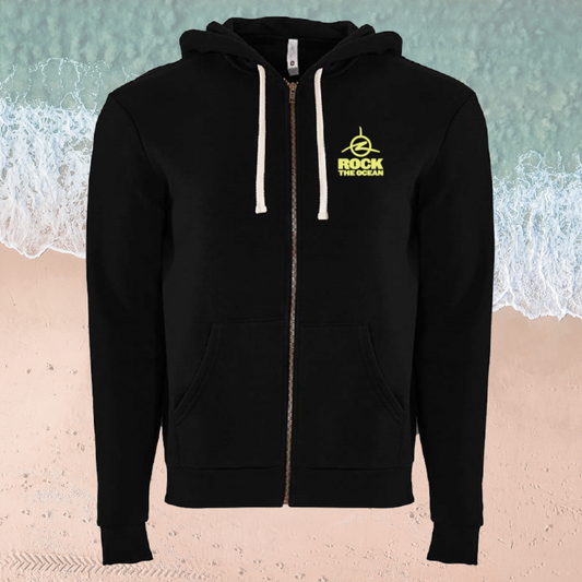 NEON SHARK ZIP HOODIE