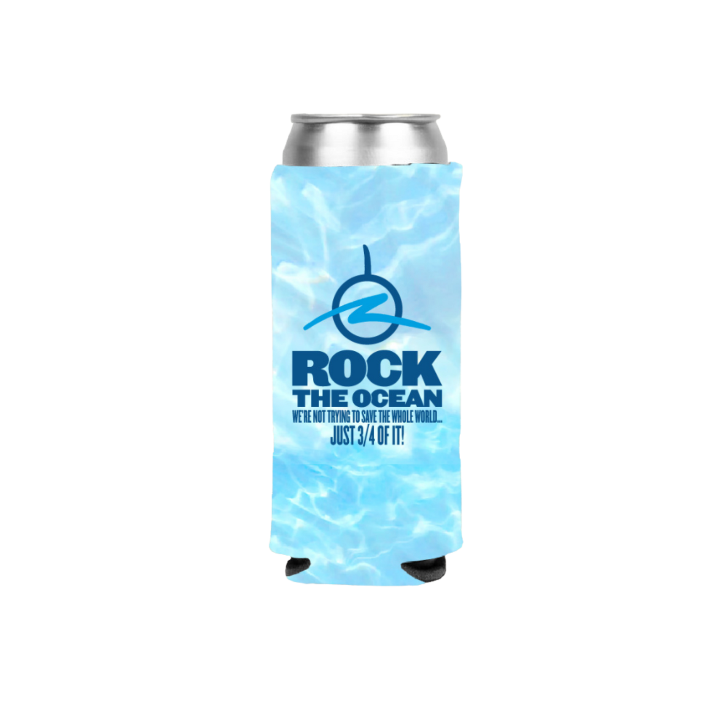 Aqua Camo Slim Koozie