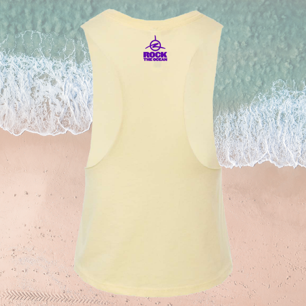 TAILS OF SUNSET LADIES CROP TANK