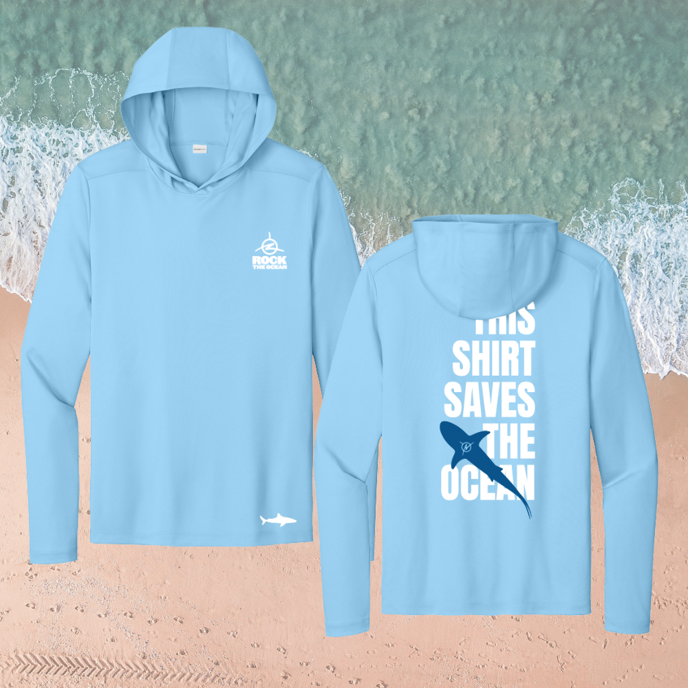 THIS SHIRT SAVES THE OCEAN HOODIE PERFORMANCE