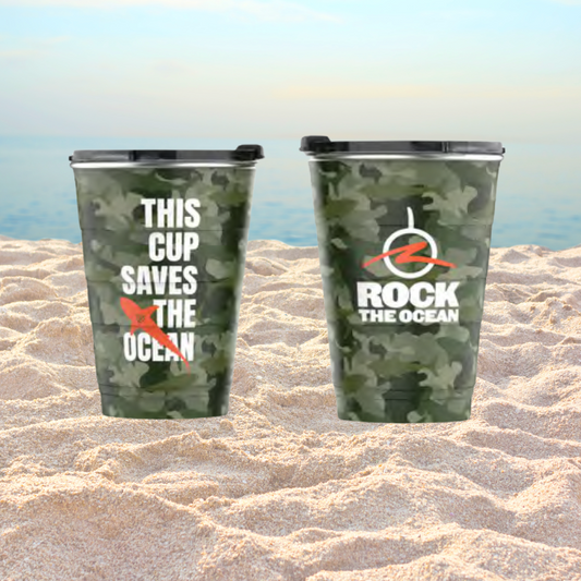 THIS CUP CAMO PIRANI TUMBLER 16OZ