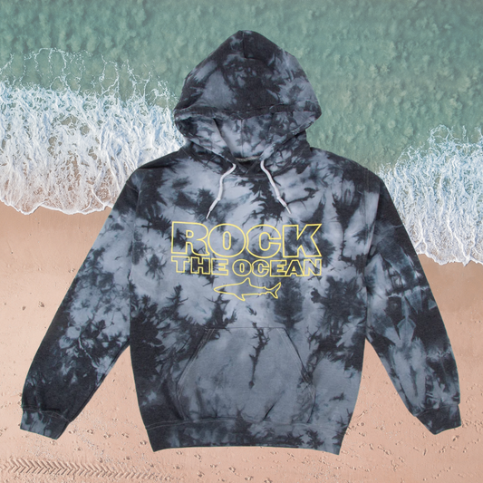 RTO SHARK BLACK TIE-DYE UNISEX HOODIE