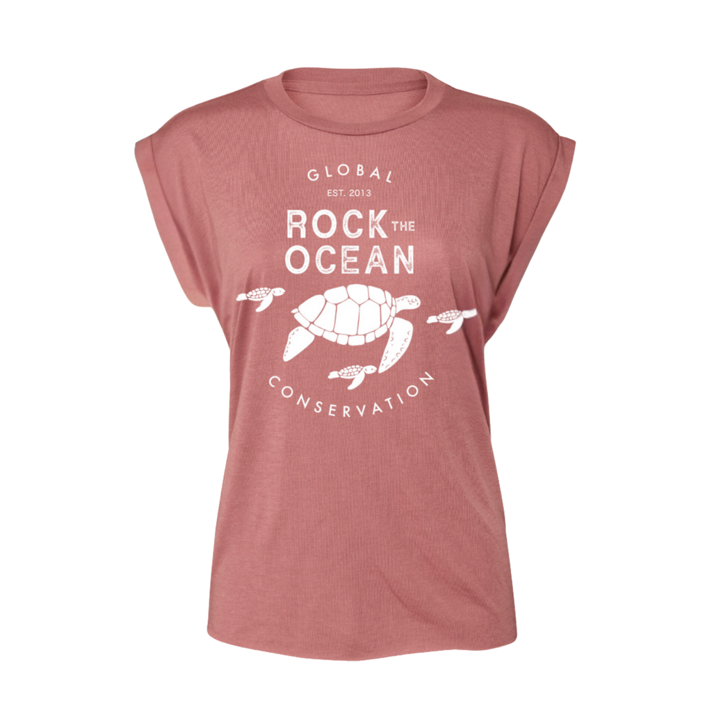 Turtle Fam Ladies Mauve T-Shirt