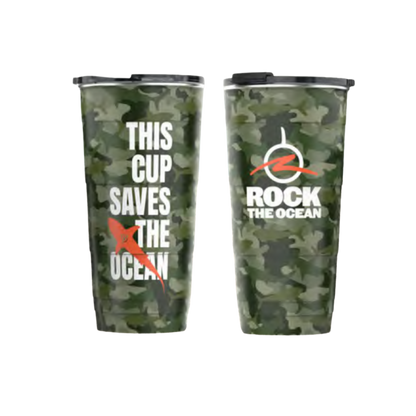 Pirani This Cup Saves the Ocean Camo Tumbler