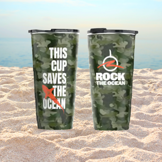 THIS CUP CAMO PIRANI TUMBLER 24OZ