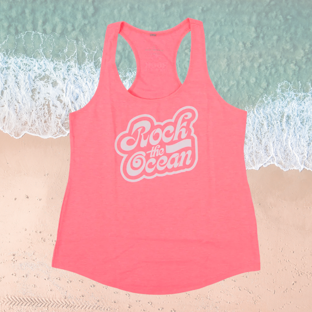 OCEAN CAPS NEON PINK LADIES TANK