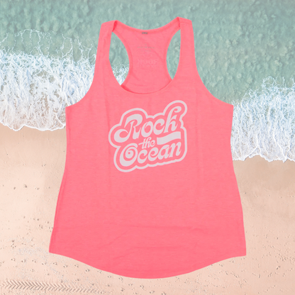OCEAN CAPS NEON PINK LADIES TANK