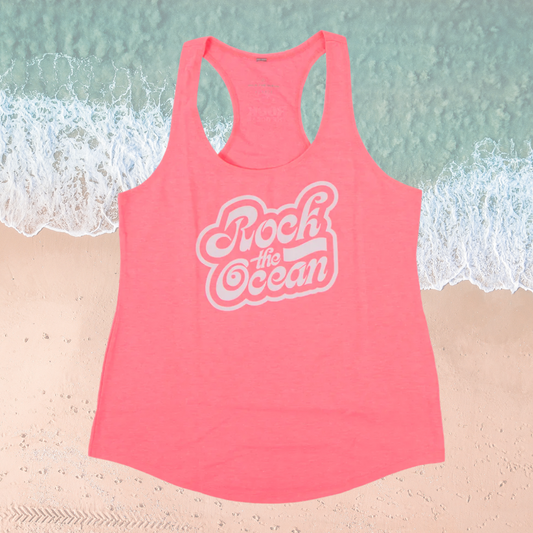 OCEAN CAPS NEON PINK LADIES TANK