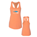 Shark Flo Stacked Ladies Orange Tank