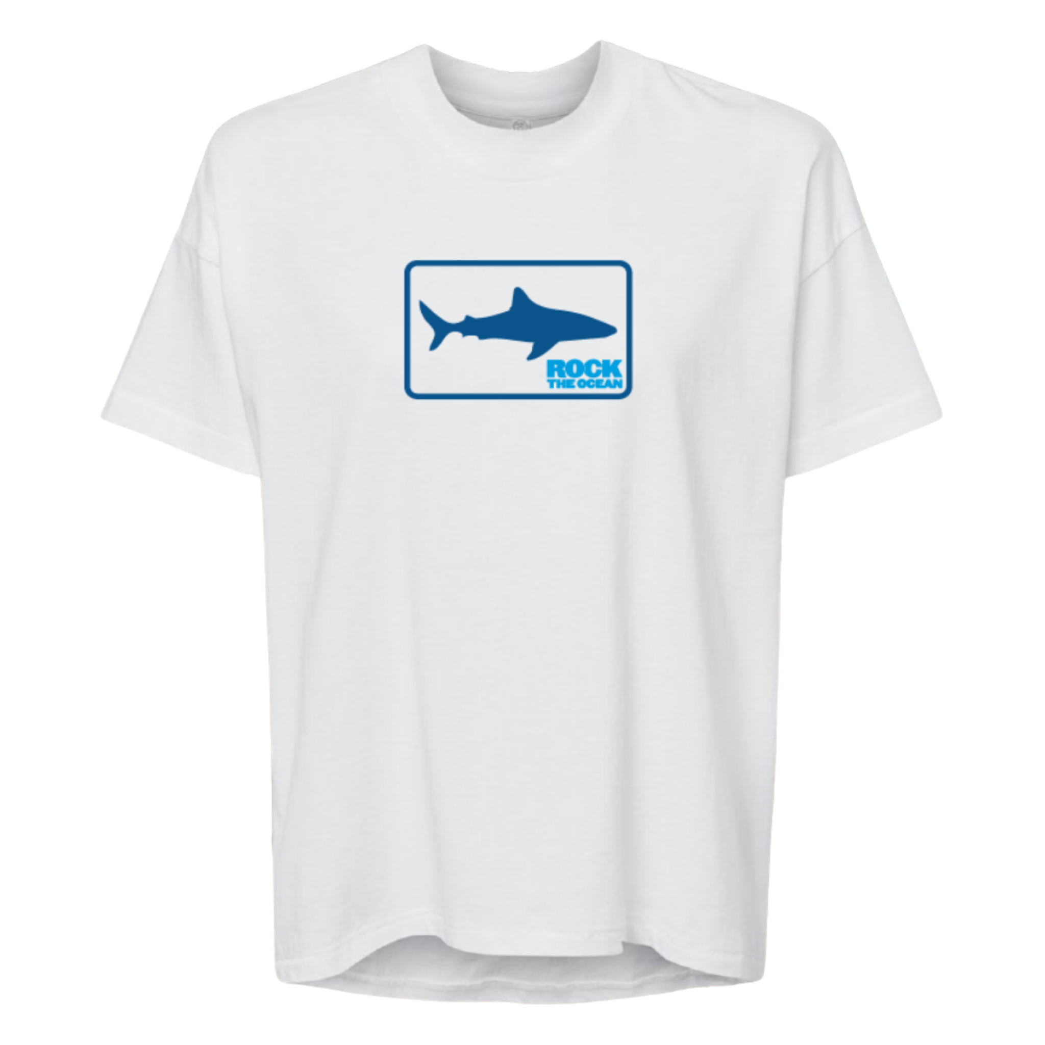 Shark Flo Stacked Ladies White T-Shirt