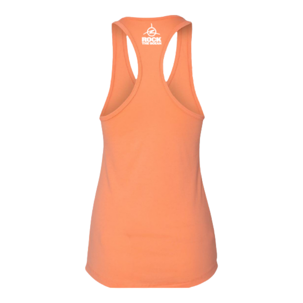 Shark Flo Stacked Ladies Orange Tank