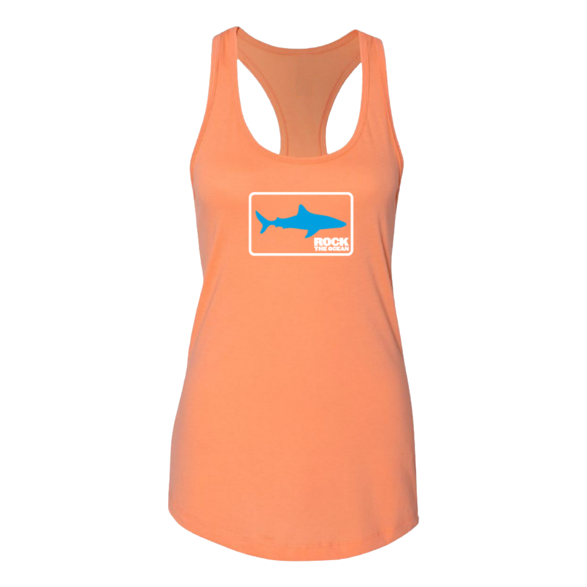 Shark Flo Stacked Ladies Orange Tank