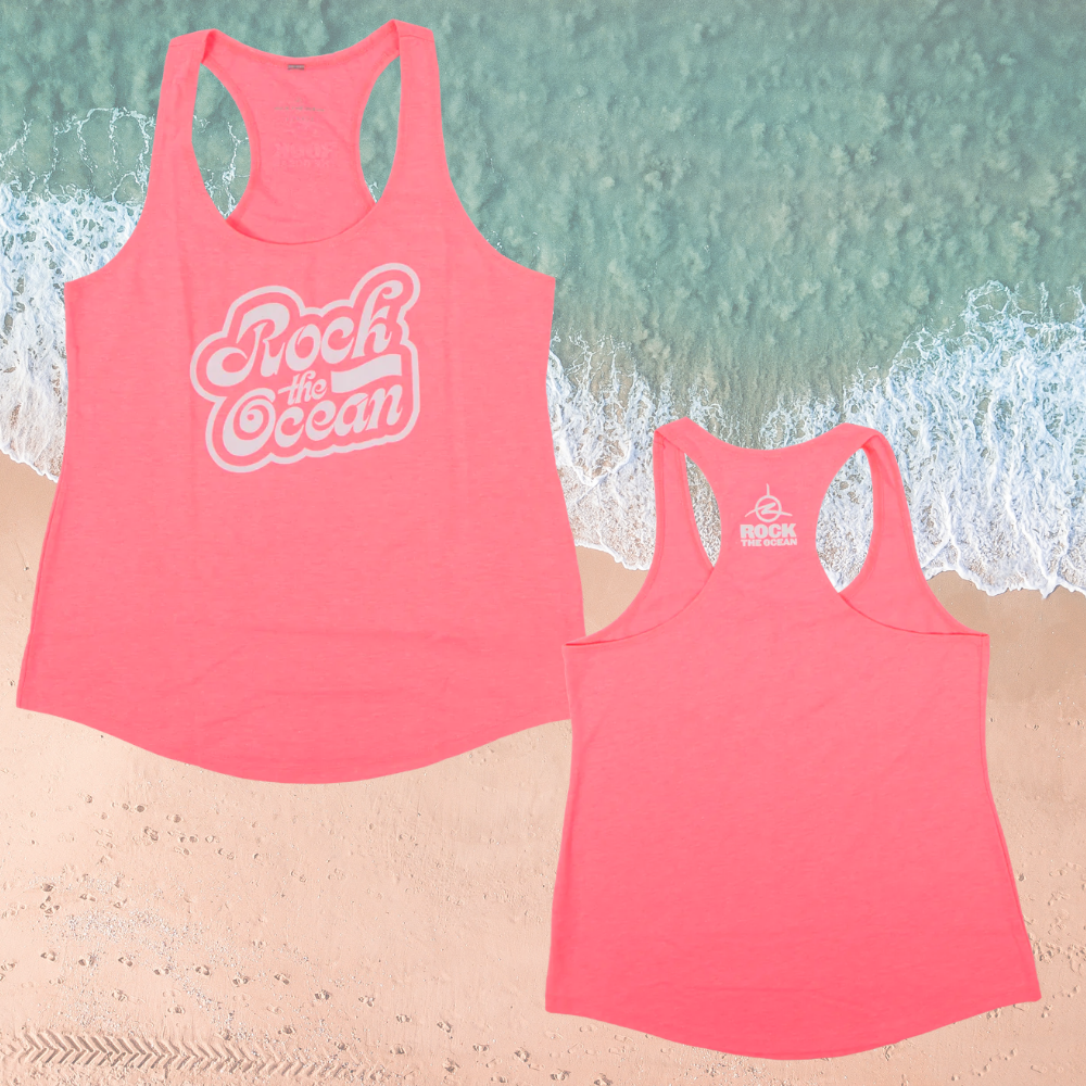 OCEAN CAPS NEON PINK LADIES TANK