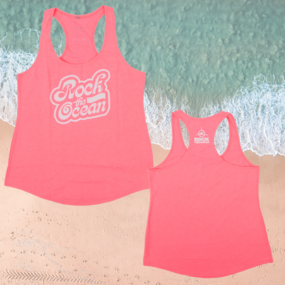 OCEAN CAPS NEON PINK LADIES TANK