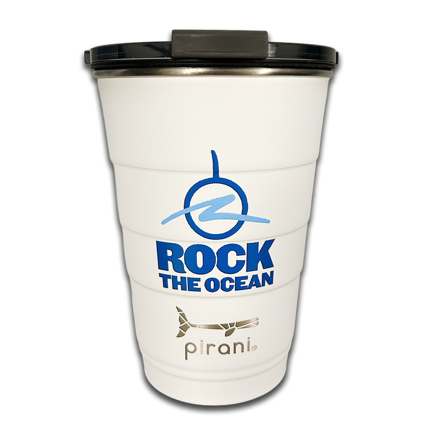SAVE THE FREAKIN' OCEAN PIRANI TUMBLER 16 OZ