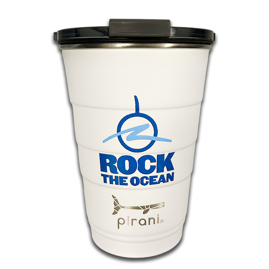 SAVE THE FREAKIN' OCEAN PIRANI TUMBLER 16 OZ