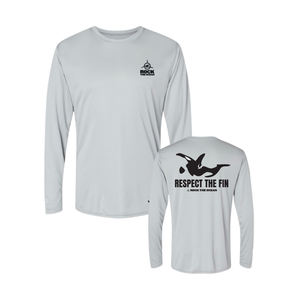 Respect the Fin Southern Resident Killer Whale Performance Long Sleeve T-Shirt