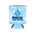 Rock The Ocean Aqua Camo Koozie