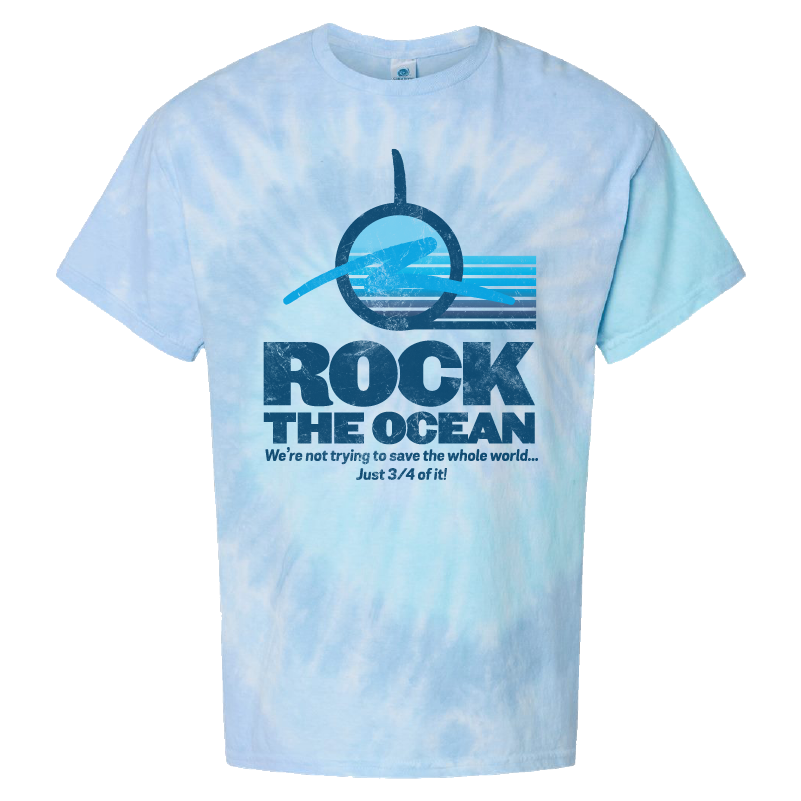 Rock The Ocean Cali Logo Tie-Dye T-Shirt