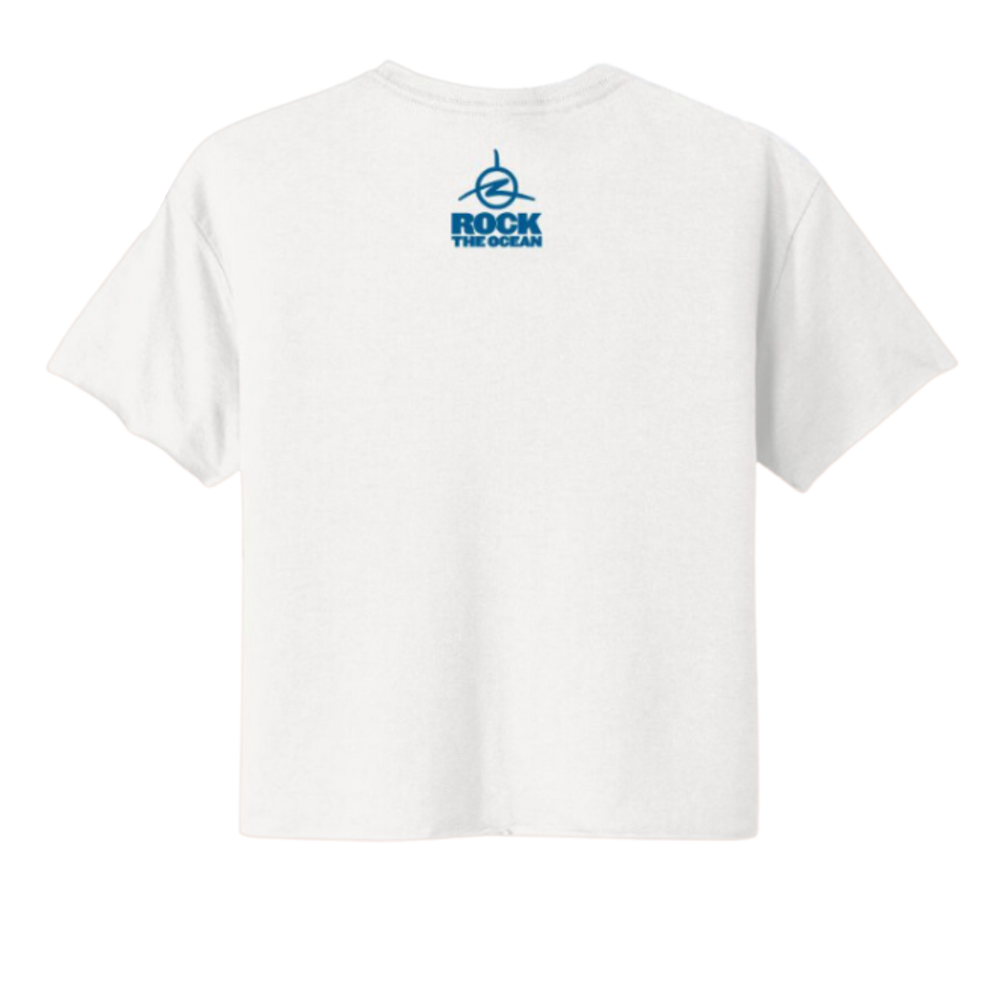Rock The Womens Ocean Caps Cropped T-Shirt