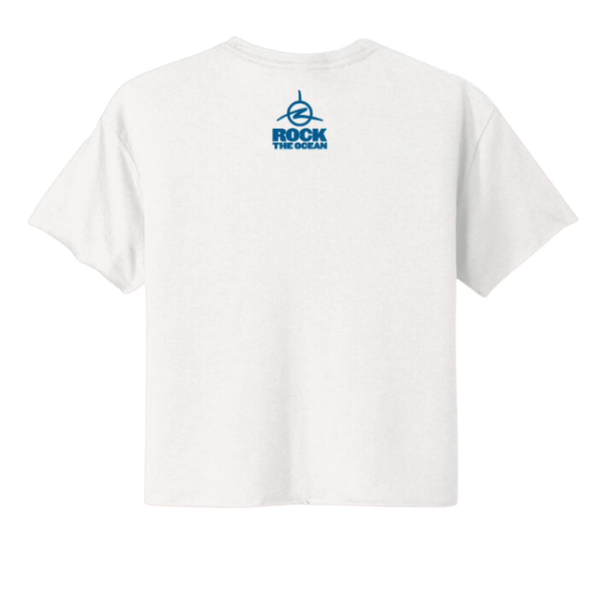 Rock The Womens Ocean Caps Cropped T-Shirt