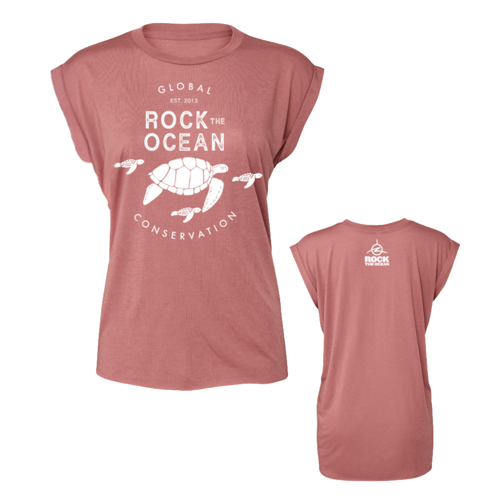 Turtle Fam Ladies Mauve T-Shirt