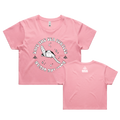 Womens Teddy Swims Cropped T-Shirt | Pink | Rock the Ocean
