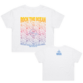Rainbow Coral Ladies Cropped T-Shirt