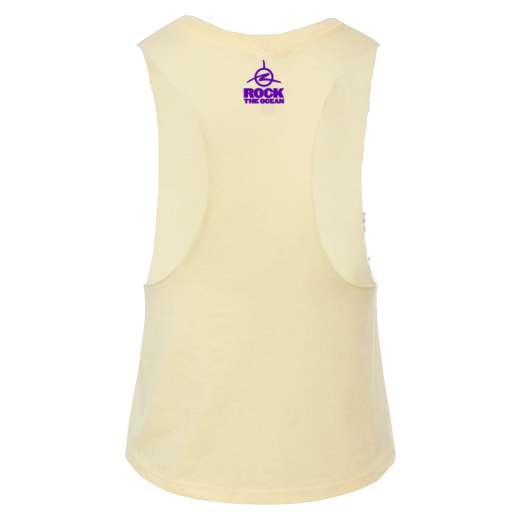 Womens Tails of Sunset Cropped Tank