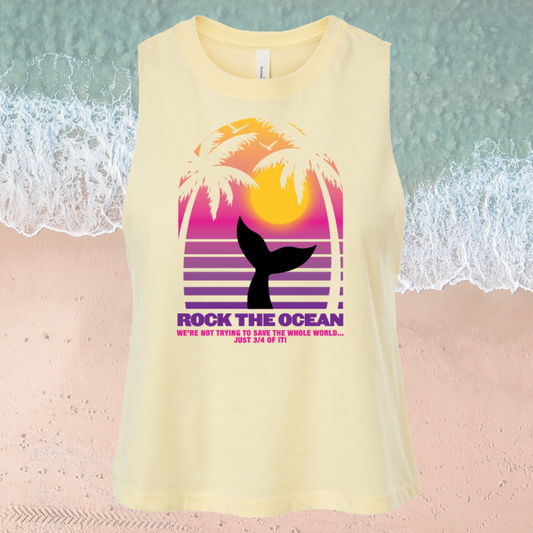 TAILS OF SUNSET LADIES CROP TANK